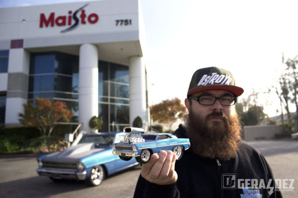 Jon Chase of Maisto with his Chevy II and Muscle Machines Chevy II